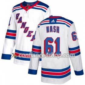 Adidas Maillot de Hockey New York Rangers Rick Nash 61 2017-2018 Blanc Authentic - Homme